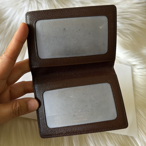 LOUIS VUITTON Damier Ebene Porte 2 Cartes Vertical Card Holder - Picture 9 of 17